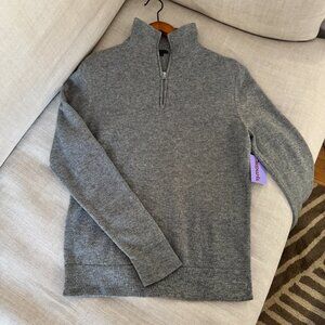 Theory Men's 100% Cashmere Quarter-Zip Sweater